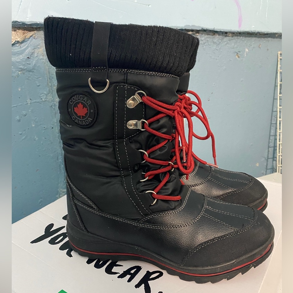 Cougar Women’s Black and Red Snow Boots